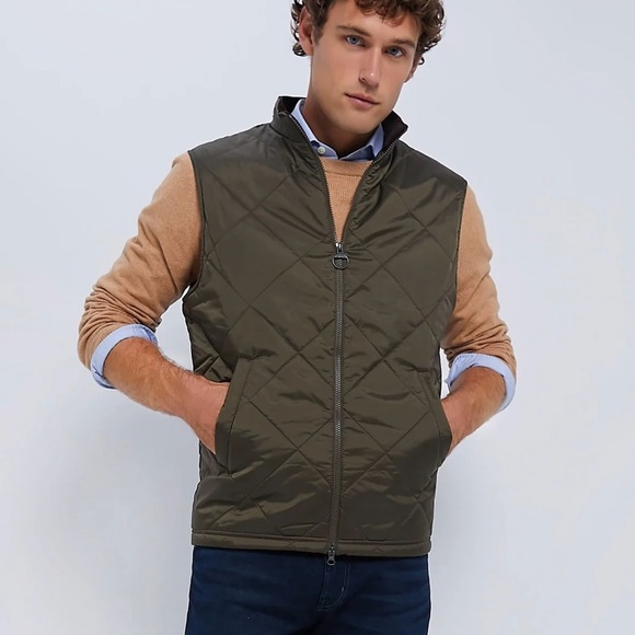 Barbour Other - Barbour | Finn Gilet Olive box quilt vest